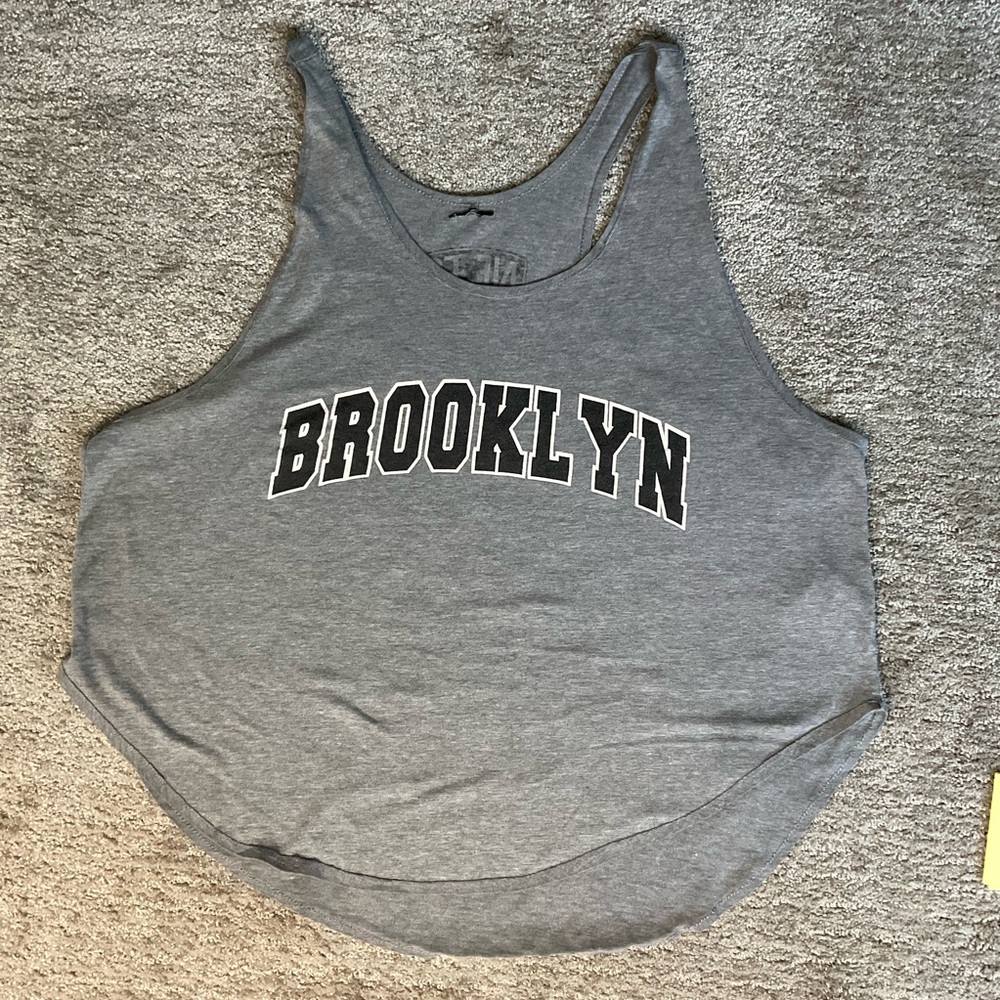 Brooklyn Nets racerback tank top. Size Large.